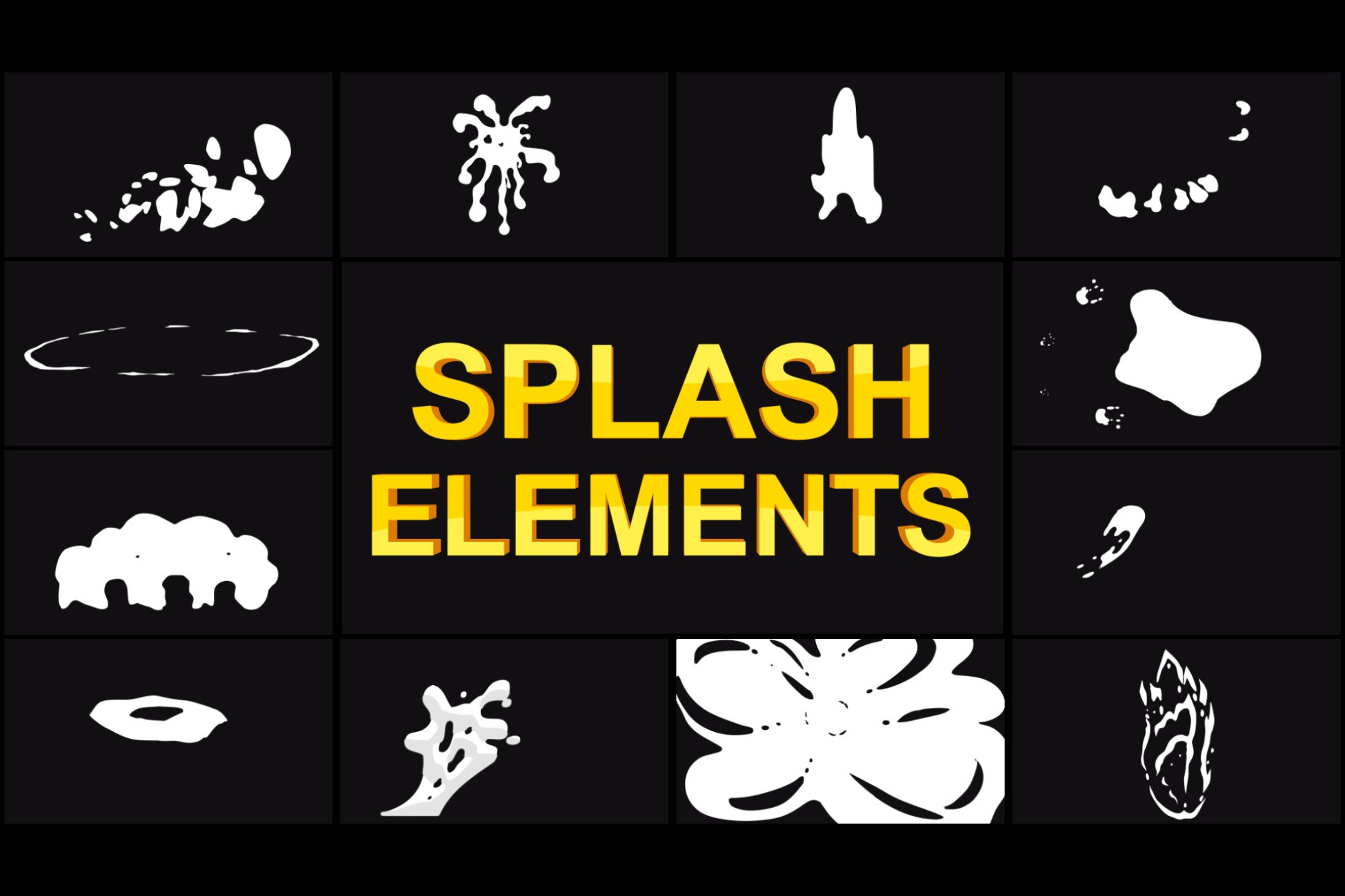 2D Splash Elements ビジュアルエフェクト Unity Asset Store