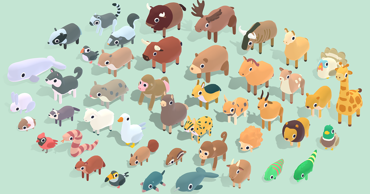 Anials Unity Quirky Series - Animals Mega Pack Vol.3 | 3D Animals | Unity Asset Store