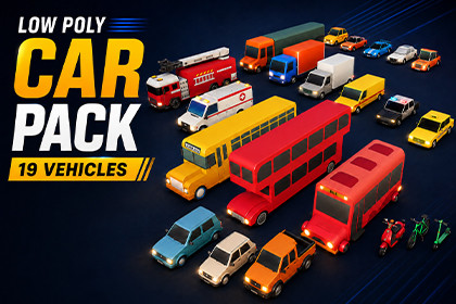 Stylized Low Poly Vehicles Pack