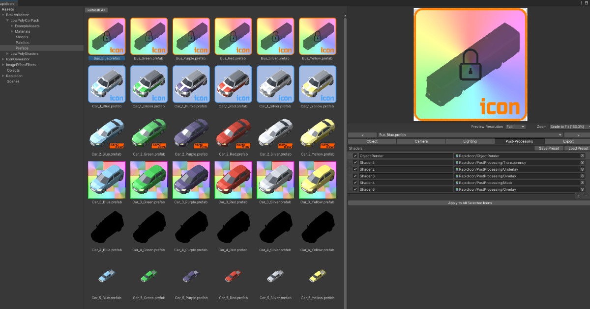 RapidIcon | In-Editor Icon Generator | Utilities Tools | Unity Asset Store