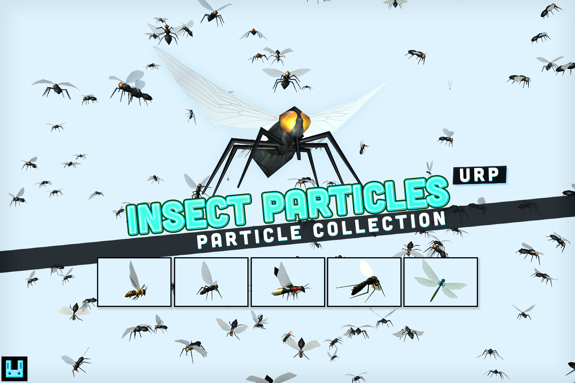 Insect Particles URP (Bee, Fly, Firefly, Dragonfly, Mosquito ...