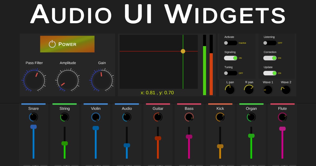 Audio UI Widgets | 2D GUI | Unity Asset Store