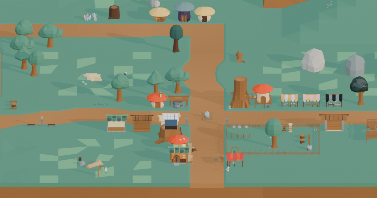 LOKIT: Low Poly Elf Village – Modular Fantasy Environment Pack | 3D 판타지 ...
