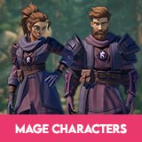 Stylized Fantasy Mage Characters