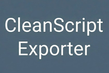CleanScript Exporter