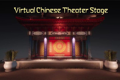 Virtual Chinese Theater Stage 3D Model