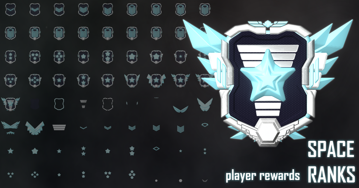 Space Ranks - Rewards | 3D | Unity Asset Store