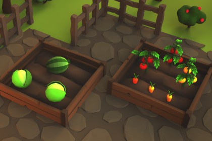 Low Poly 3D Medieval Town Assets