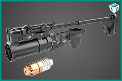 Grenade Launcher 03 Standalone Black URP HDRP Textures