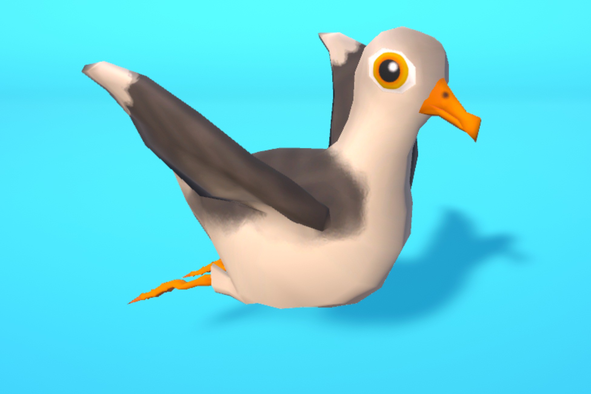 Animated Seagull Character Stylized Low Poly | Characters | Unity Asset ...