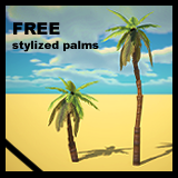 3D Stylized Palm Trees (FREE SAMPLE)