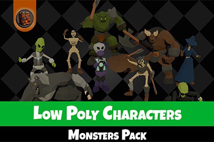 Low Poly Monster Character Pack