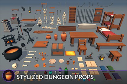 Stylized Dungeon Props
