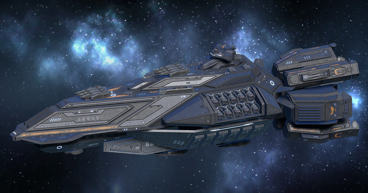 Spaceship Dauntless Battleship | 3D Space | Unity Asset Store
