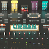 Free Low Poly Simple Urban City 3D Asset Pack