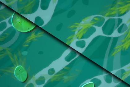 Water (Leafy Pond) Texture & Material Vol. 02