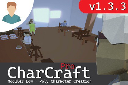 CharCrafter Pro - Moduler Low-Poly Character Creation
