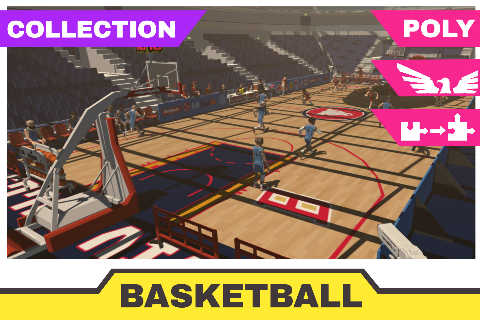 Unity Bascketball Texture POLY basketball | 3D Environments | Unity Asset Store