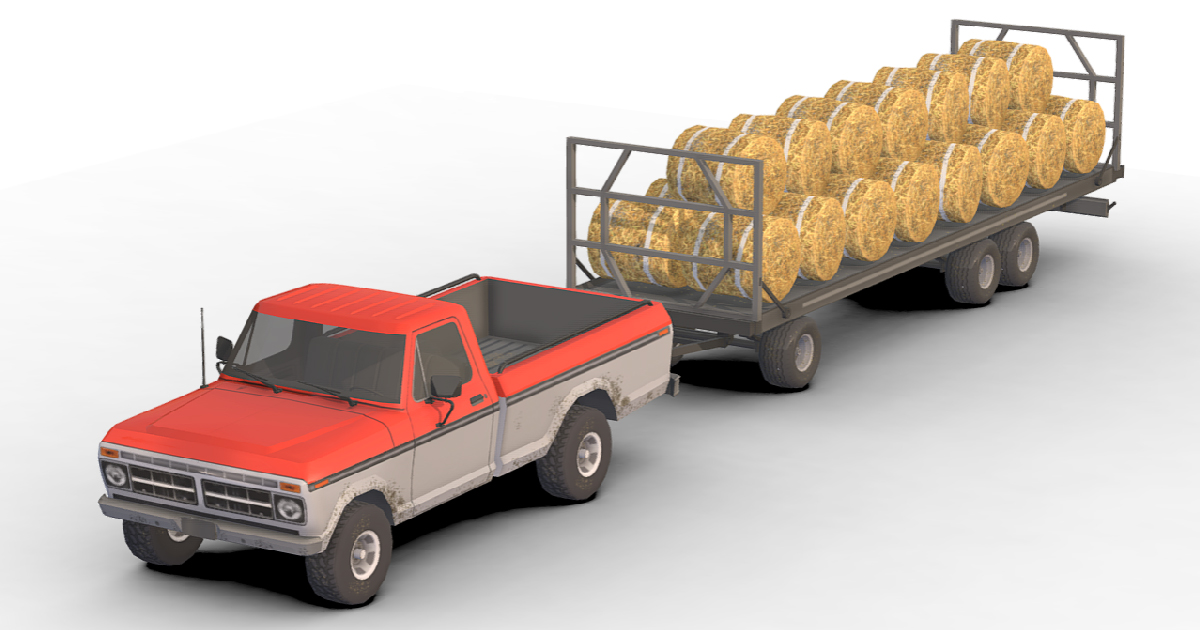 Farm Truck Vehicle 3D Land Unity Asset Store
