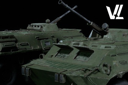 BTR-80 Military Vehicle