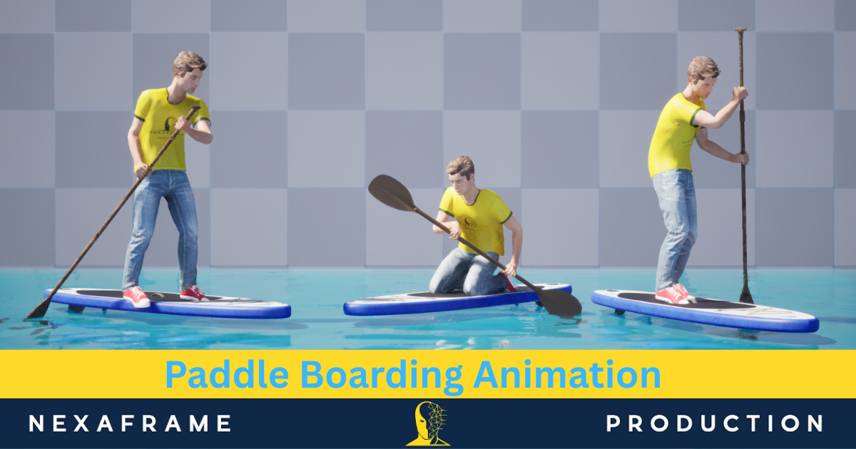 Paddle Boarding Animation