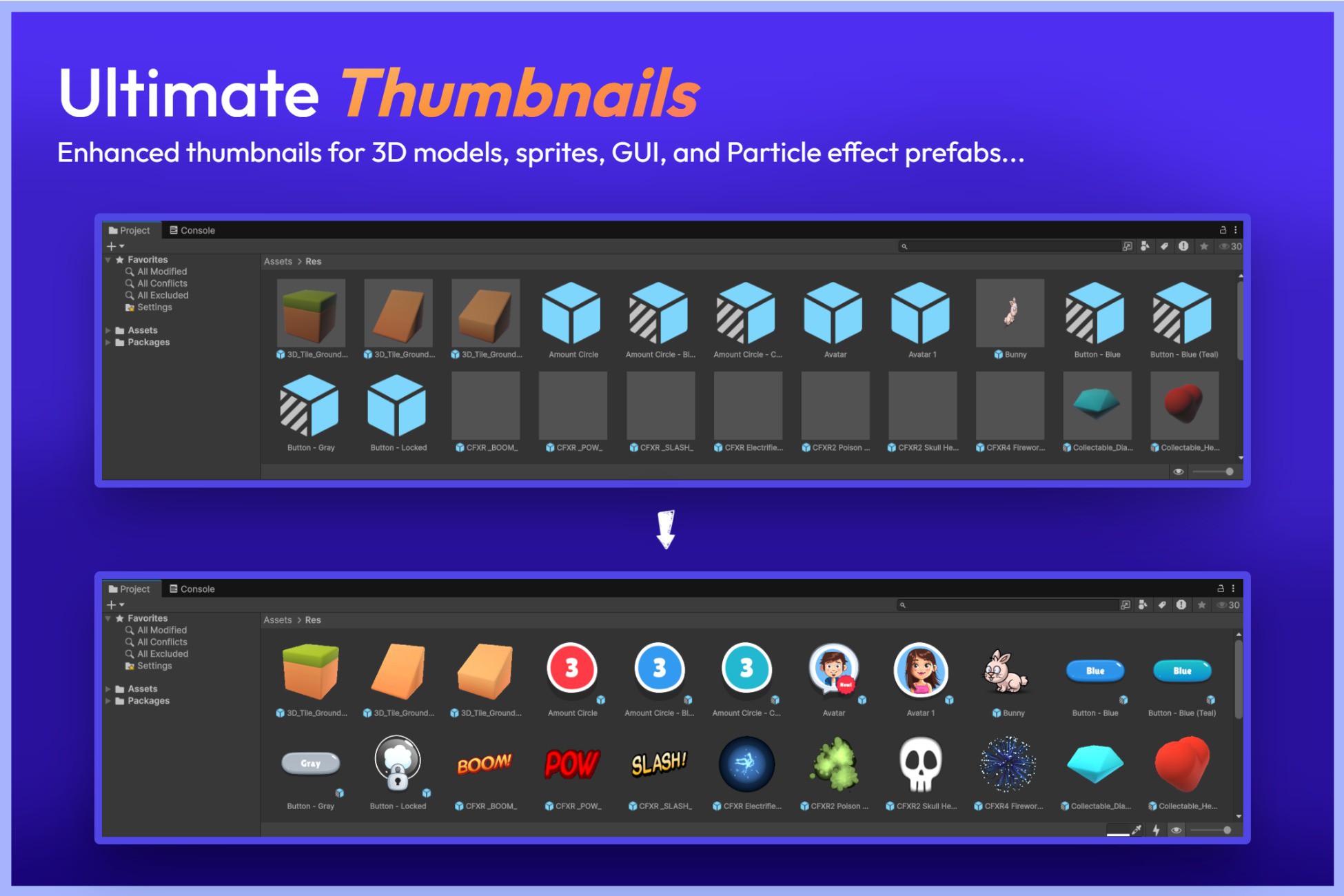 Ultimate Thumbnails: Preview Icon Generator for UI, Sprites, Particles ...