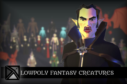 Lowpoly Fantasy Creatures - MEDIEVAL FANTASY SERIES