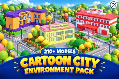 Cartoon City - Stylized Environment Pack