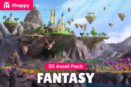 Fantasy - Low Poly 3D Models Pack
