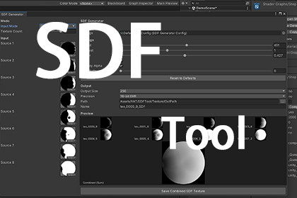 SDF Tool - Signed Distance Field Dissolve Texture Generator