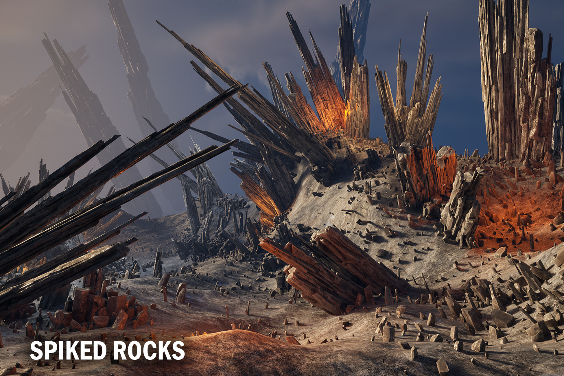 Spiked rocks