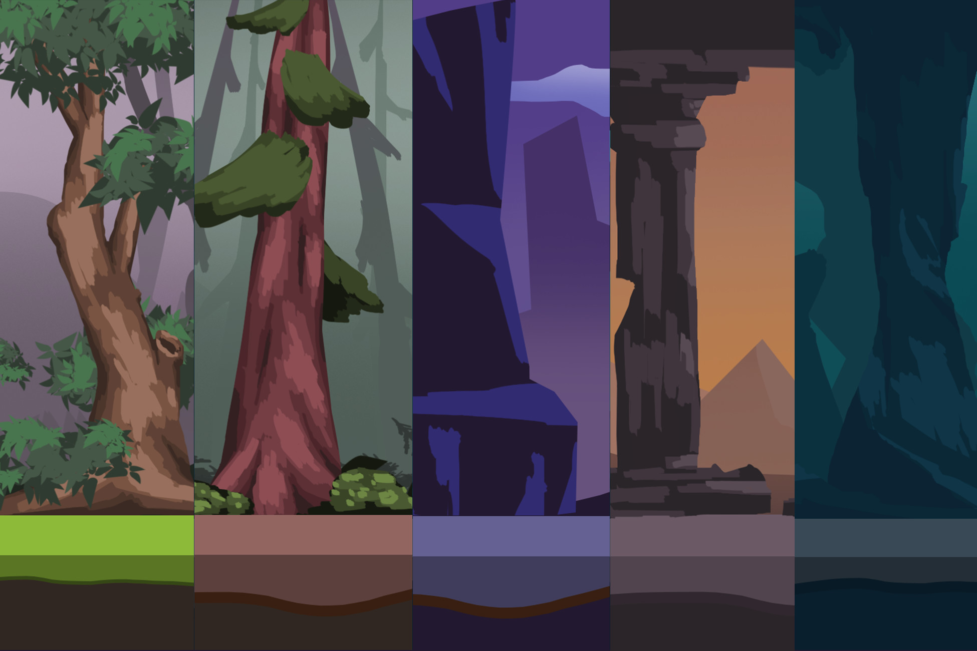 Simple Background Unity 2D Parallax Background Vol 2 | 2D Environments | Unity Asset Store