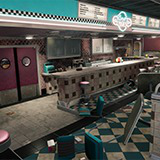 Rino's Diner Environment ( Rinos Diner American Interior Diner USA )