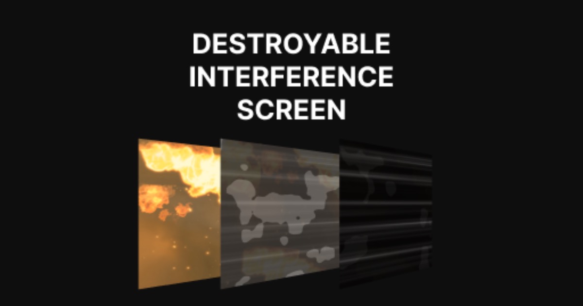 Unity Inteferance Destroyable interference screen | 시각 효과 셰이더 | Unity Asset Store