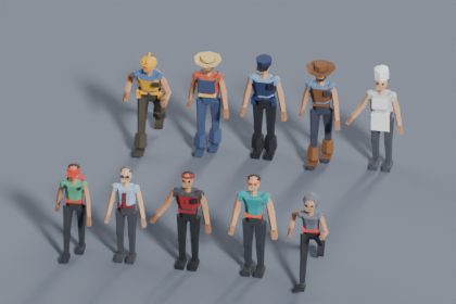 3D People Pack — 10 Low Poly Humanoid Rigged Characters