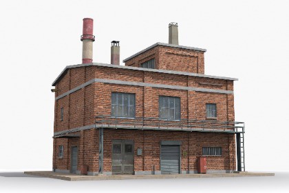 Industrial Factory Building – Variant 16