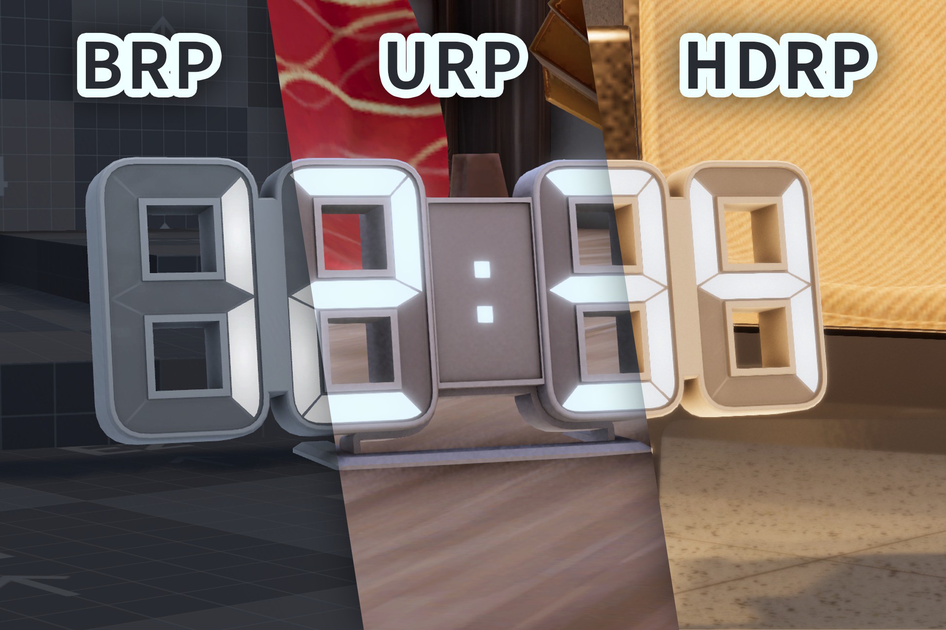 Digital Clock With Animation | 3D Interior | Unity Asset Store