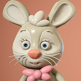 Cute Easter rabbit