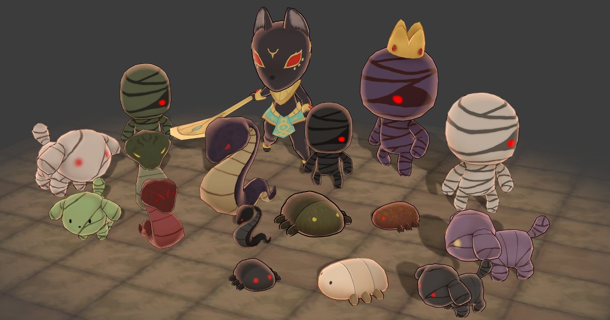 Monsters Pyramid Pack | 3D クリーチャー | Unity Asset Store