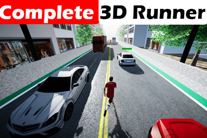 Complete 3D Runner Game