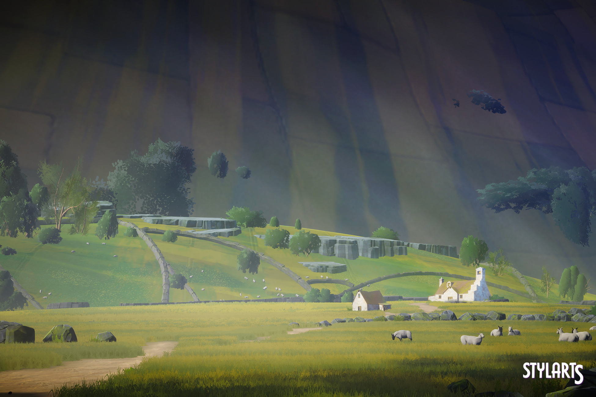 Stylized Countryside, image 1