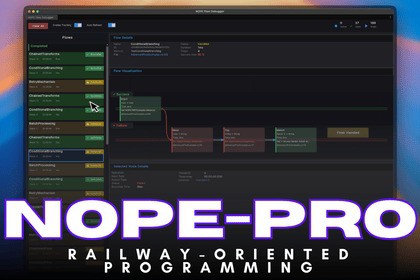 NOPE-PRO | Fastest Railway-Oriented Programming with Visual Debugger
