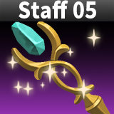 Fantasy Wizard Weapon Staff 05 Set Pack