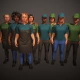 Female Shop Staff (Female modular characters)