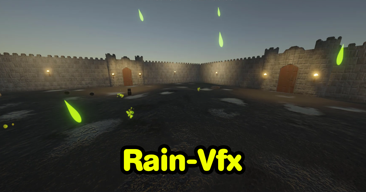 Rain Ripple Effect Unity Rain vfx-Urp effects style | VFX | Unity Asset Store