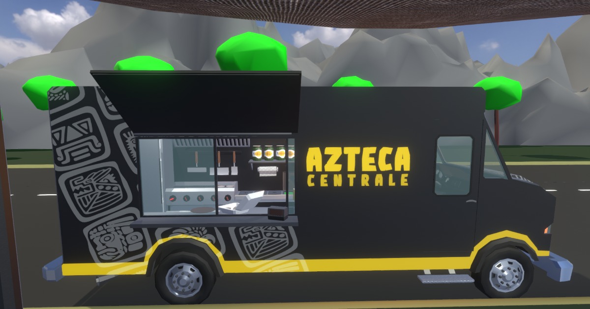 Aztec Food Truck – Mexican Street Food Truck with Kitchen Interior ...