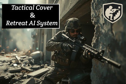 Tactical Cover & Retreat AI System
