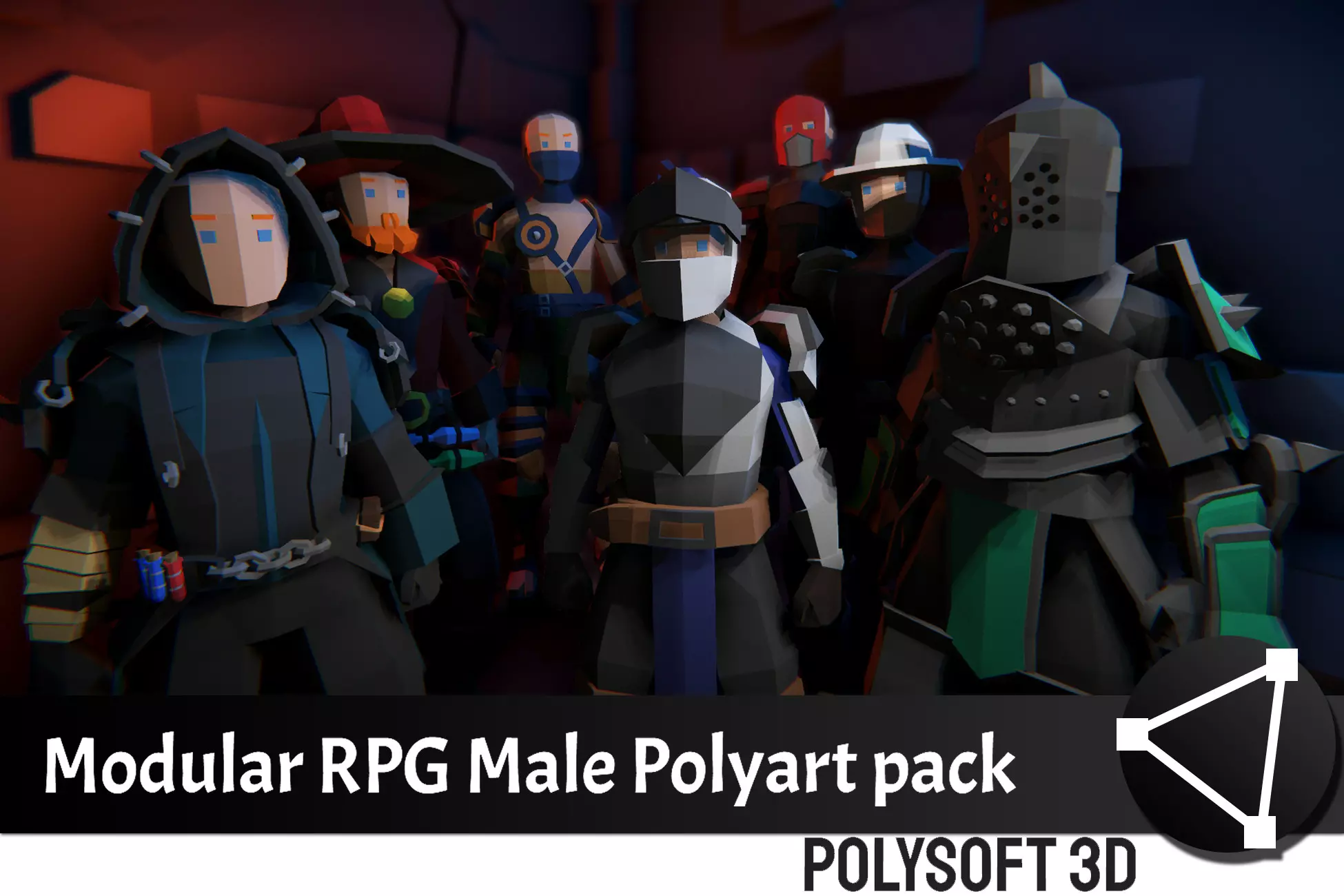 POLYART-Modular Fantasy Male - Unity Assets Free Download