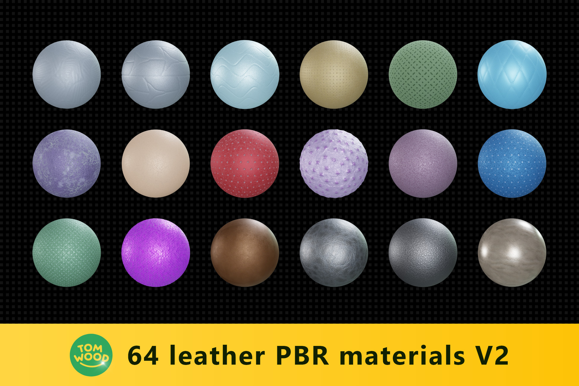 64 leather PBR materials V2 | 2D Textures & Materials | Unity Asset Store