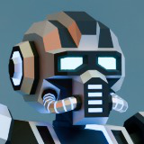 X-25.1 Sci‑Fi Robot Low‑Poly Stylized
